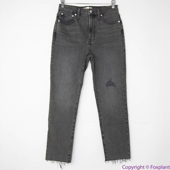 NEW Madewell Perfect Vintage Jean in Cosner Wash: Knee-Rip Edition, 27 - Picture 3 of 16